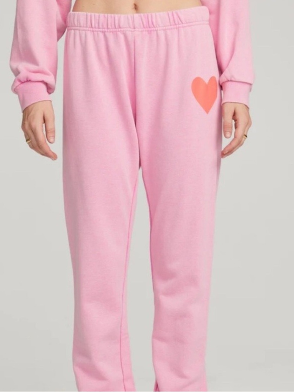 SALTWATER LUX ANTHROPOLOGIE HEART JOGGERS PRISM PINK XL